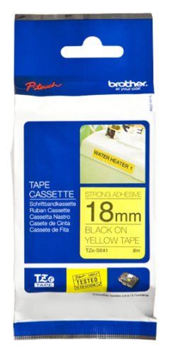 1 x p-touch tape black/yellow 18mm for sale