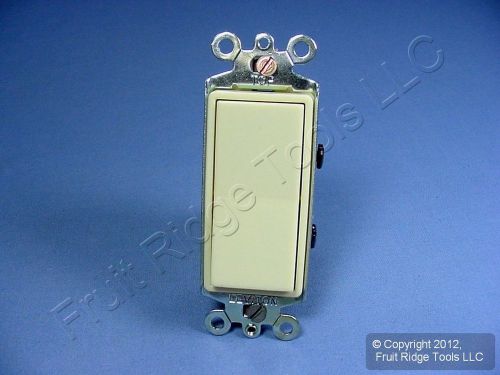 New leviton ivory double pole decora rocker wall light switch 15a 5602-2i boxed for sale