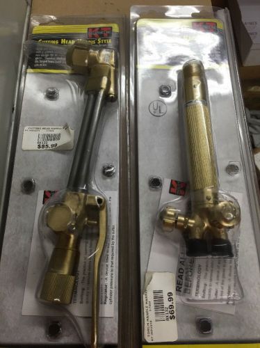 New Harris Brass OxyAcet Torch Body And Cutting Assembly 3-7202 And 3-7205