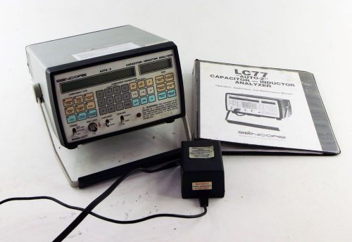 Sencore lc77 capacitor inductor analyzer with manual tested working clean for sale