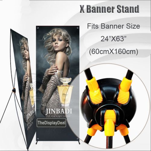 X Banner Stand for Poster Sizes up to 24&#034;X63&#034; or 32&#034;X71&#034; buy 2 pcs at $14 each