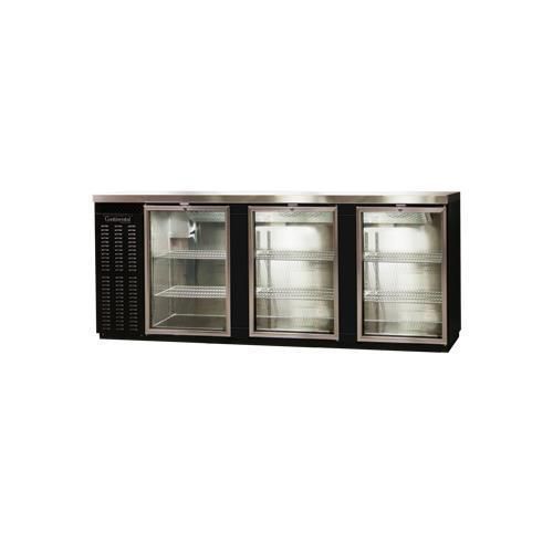 Continental Refrigerator BBC90-GD Back Bar Cabinet, Refrigerated