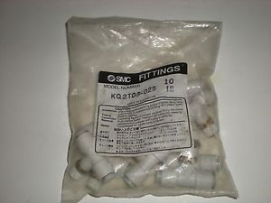 (PACK OF 10) SMC KQ2T08-02S KQ2T0802S MALE-BRANCH COMPRESSION FITTING NEW