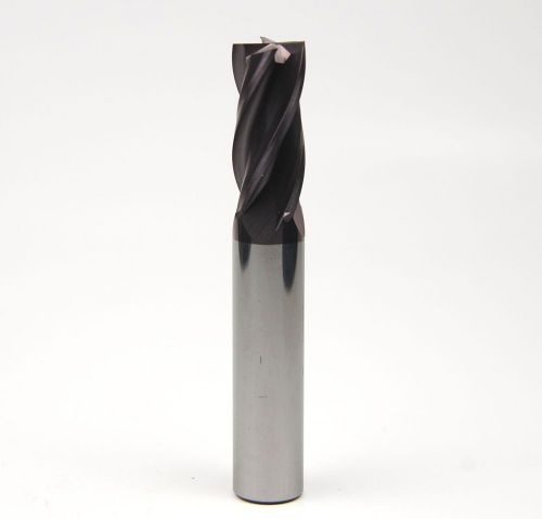 3/8&#034; Carbide End Mill- 4-flutes,Regular-length, Square-end, TIALN-Coated