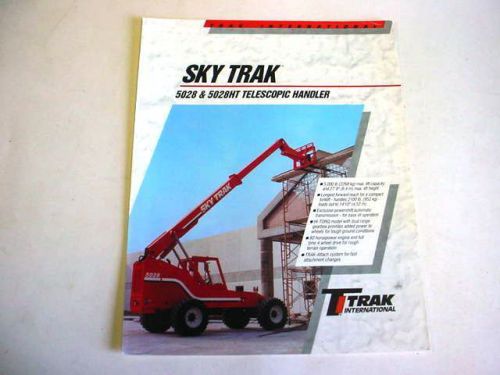 Sky Trak 5028 &amp; 5028HT Telescopic Handler Forklift, 1995, 2 Pages, Brochure    #