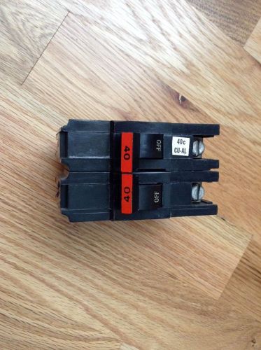 Working federal pacific 40 amp 2 Pole Circuit Breaker (stab-look)