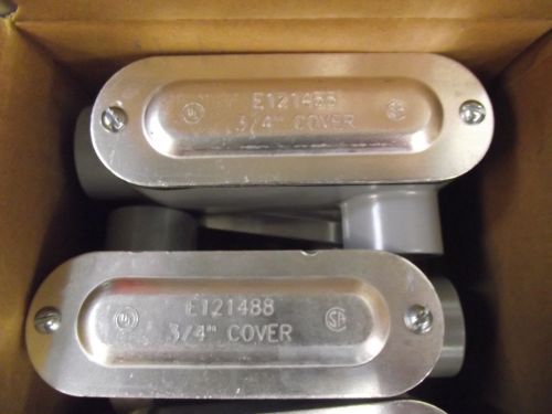 3/4&#034;  ll type conduit body w/ cover&amp;gasket box of 10 for sale