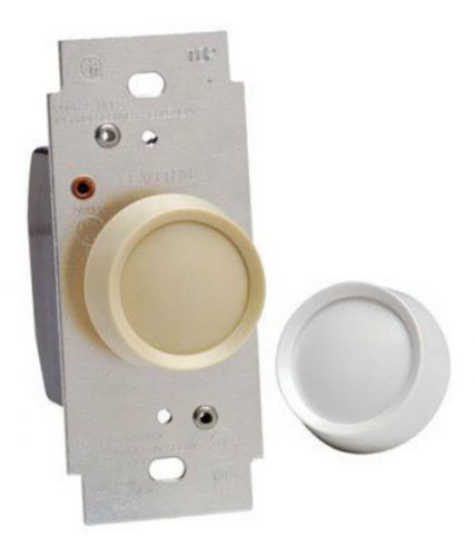 Leviton 6684-1IW Lighted Push On/Off Rotary Dimmer 600W-120V