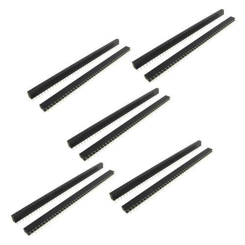 10 pcs 1x40 pin 2.0mm pitch single row female pin headers strip ct for sale