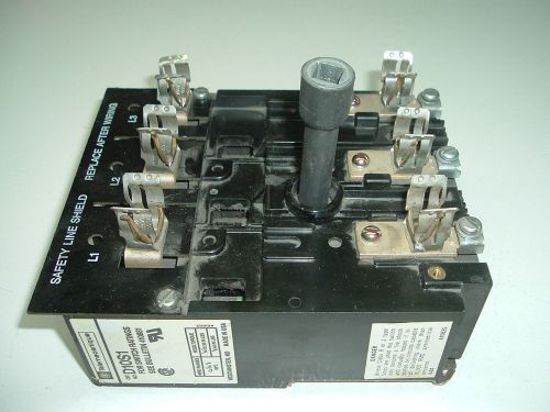 Telemecanique 600 Volt 30 Amp Disconnect Switch D10S1