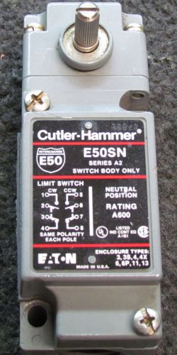 Cutler Hammer E50SN Series A-2 Rating A600 Limit Switch