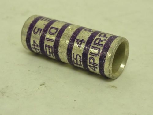 155857 old-stock, thomas betts 54512 butt splice sleeve, purple, 4/0 wire size for sale