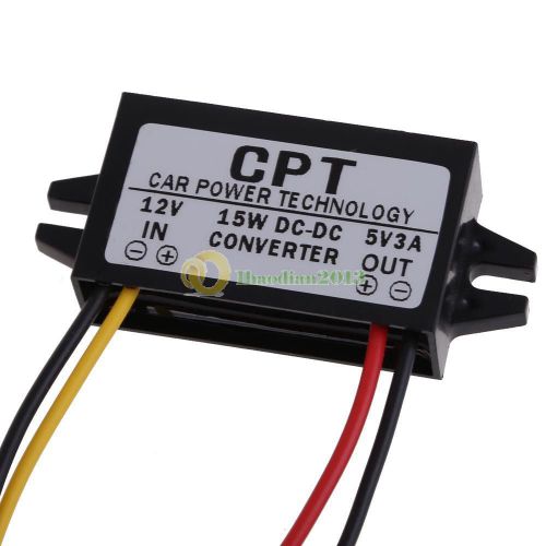 New DC to DC Converter Regulator 12V to 5V 3A 15W Car Led Display Power Supply