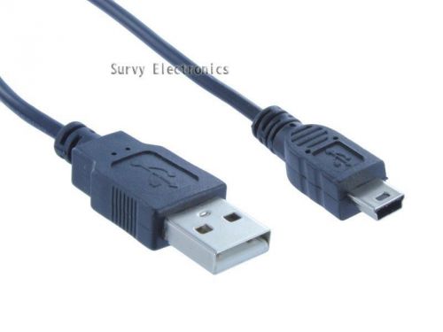 2Pcs Premium Mini USB 2.0 Data Cable Sync Type A to B 5 Pin 5P Male Cable New
