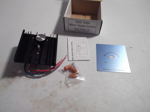Solid State Variable Speed Motor Control 10 amps 120 Volts  NEW