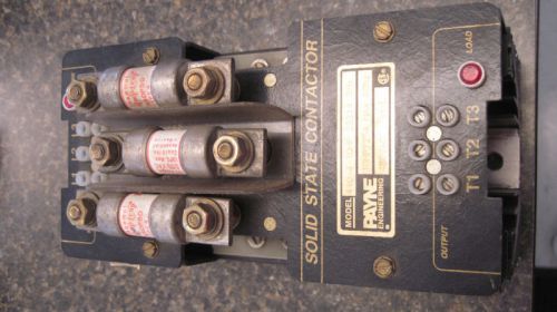 **USED** PAYNE SOLID STATE CONTACTOR