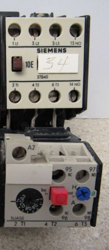 Siemens 3tb40 10-0a contactor/3ua50 00-0j 0,63-1a overload relay for sale