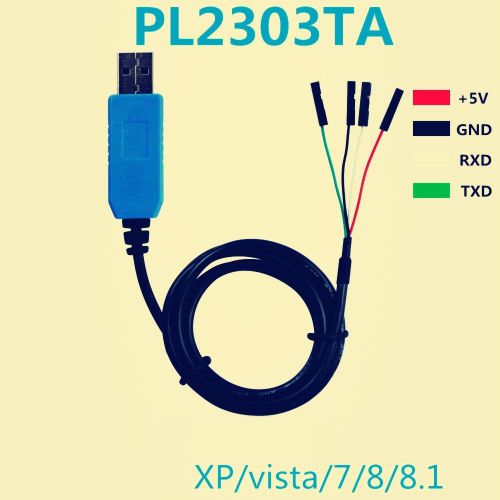 5X PL2303TA USB TTL to RS232 Converter Serial Cable module for win XP 7 8 8.1