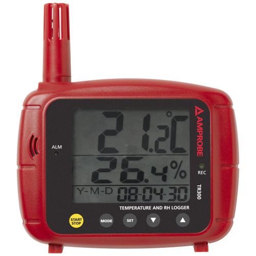 Amprobe tr300 digital display temperature and rh data logger for sale