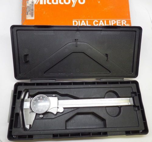MITUTOYO DIAL CALIPER 0-6&#034; .100  W/CASE