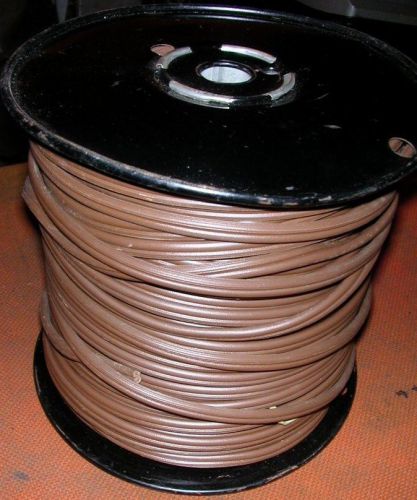 vintage Nos 18/2 X 250&#039; ROLL brown  LAMP CORD CABLE WIRE