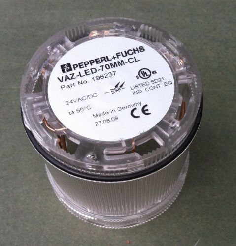 Pepperl+Fuchs Stack Light LED Permanent Light Element VAZ-LED-70MM-CL **USED**
