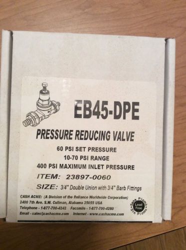 Cash acme 22914-0060 eb45-dpe 3/4 double pex pressure reducing valve for sale