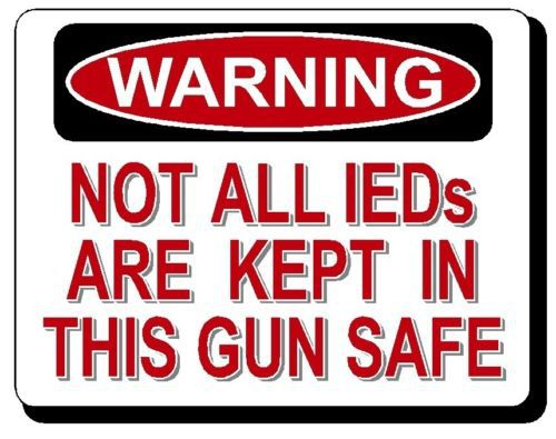 Warning -IED - Gun Safe Magnet Helps Deter Burglars