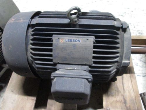 Leeson AC Motor 151317-60 15HP 3450RPM 208-230/460V 38-36/18A 215T Frame Used