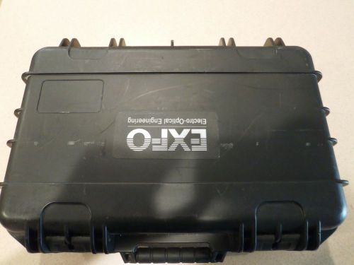 Exfo axs 100 otdr with fiber inspection scope and hard cover travel case for sale