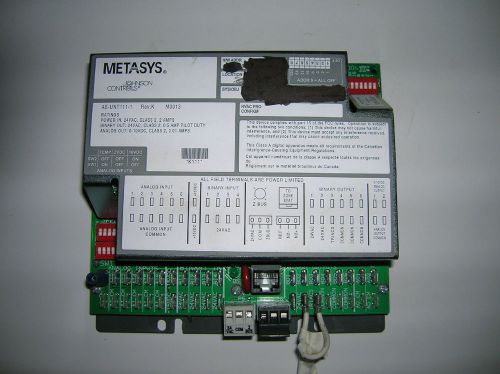 Johnson Controls Metasys AS-UNT111-1 Rev. K  Unitary Control