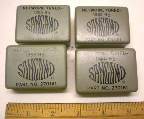 4 TUNED NETWORKS, 1955 Hz, SANGAMO # 270181, Hermetically Sealed, Made in USA