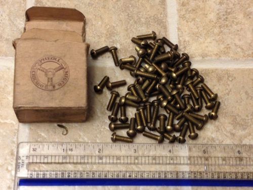 1/2 6 32 machine round head solid brass screws rare vintage 50s pheoll mfg 85 for sale