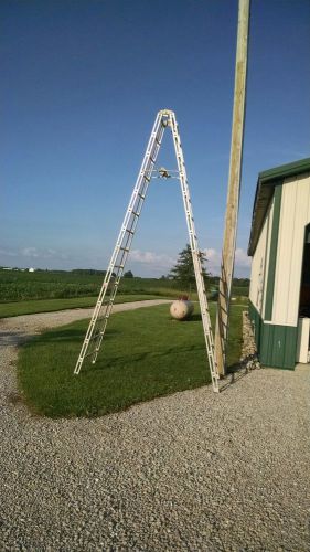 14 ft Aluminum Louisville Heavy Duty Step Ladder Safe Weight