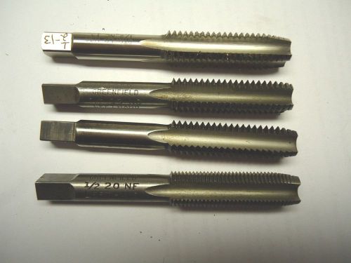 Three  left hand taps 1/2&#034; - 13 one 1/2&#034; - 20 four flute usa for sale