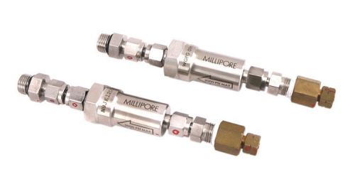 2x millipore wgfg 01h s1 waferguard mini-inline gas filter 3000psi-max wgfg01hs1 for sale