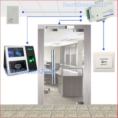 Top quality biometric face+fingerprint recognition access control system zkteco for sale