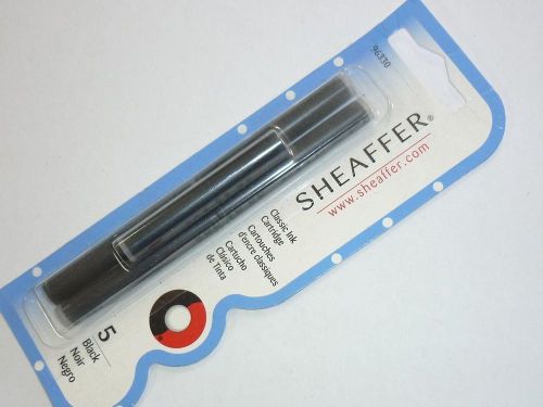 Sheaffer Classic Ink Cartridges BLACK pack of 5 for Sheaffer fountain pens 96330