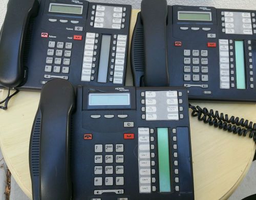 Lot of 3 Nortel Networks Business Desk Phone T7316 T7316E