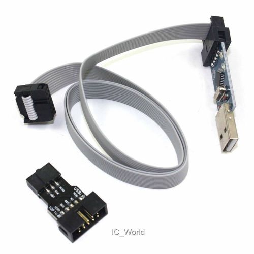 5 PCS USBASP 10 to 6 pin Adapter + ISP 51 for Atmel AVR USB Programmer