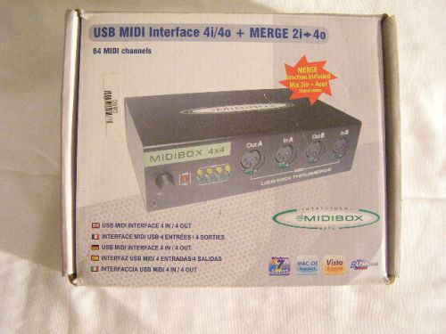 USB MIDI Interface 4i/4o + MERGE 2i - 4o  Converters MIDI Box