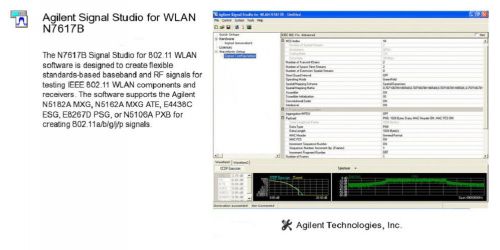 HP/Agilent N7617B Signal Studio SW f/ 802.11 WLAN
