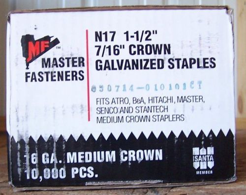 L15 1 1/4 Inch Long 18 Gauge 1/4 Inch Narrow Crown Galvanized Staple 5,000 Box