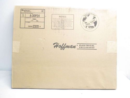 NEW HOFFMAN A-30P24 PANEL 27X21 IN STEEL ELECTRICAL ENCLOSURE D452318