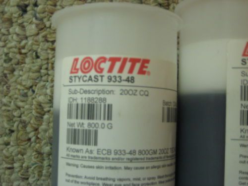loctite stycast 933-48 idh: 1188288 this is for 4 20 oz tubes