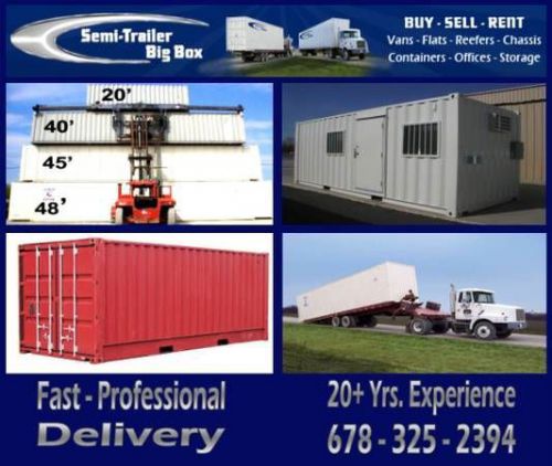 20&#039; weatherproof steel storage / shipping / cargo containers - atlanta, ga for sale