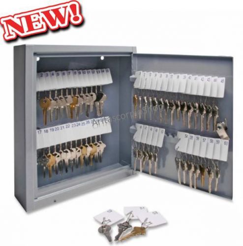 60 key hook cabinet storage rack wall mount lock box key tags security company for sale