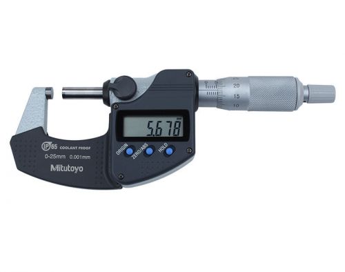 Mitutoyo 293-240 Digital Metric Micrometer 0-25mm 0.001mm 293-240-30