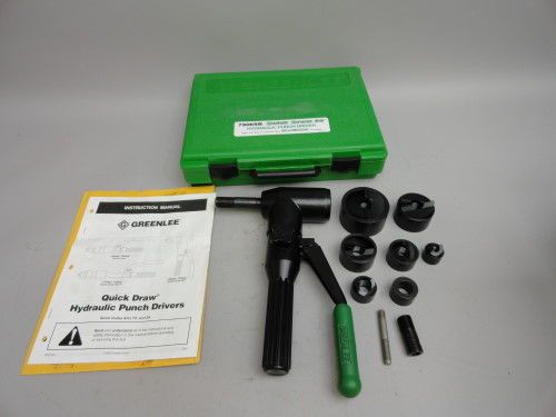 Greenlee 7906sb quick draw 90 hydraulic punch driver kit 1/2&#034; thru 2&#034; conduit for sale