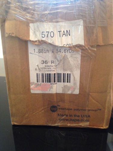 36 Rolls Intertape 570 Tan 2&#034; Packaging Carton Sealing Tape